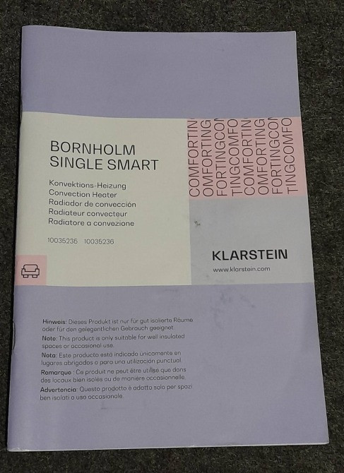 Конвекційний сенсорний обігрівач Klarstein Bornholm 1000\500W Косов - изображение 5