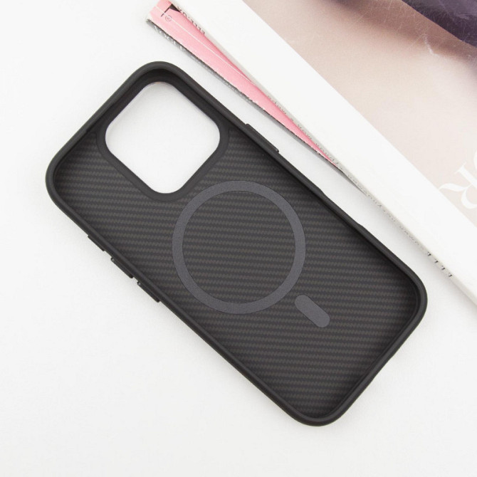 Чехол TPU+PC Carbon with MagSafe для Apple iPhone 16 Pro (6.3") Херсон - зображення 10