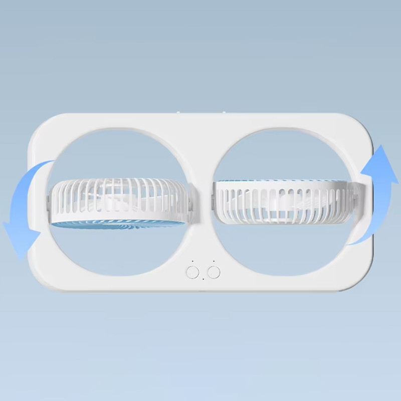 Настольный вентилятор F105 Dual-Fan Design 1800mAh Херсон - изображение 4