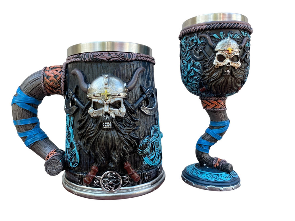 Подарочный набор Кружка и Бокал 3 Викинг Молот Тора Киев - изображение 3