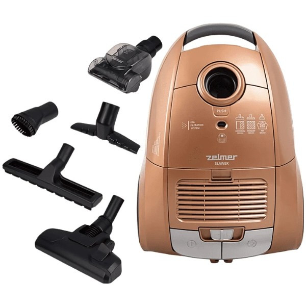 Пылесос для сухой уборки ZELMER ZVC362 800 Вт золотистый Київ - зображення 1