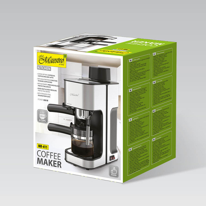Кофеварка эспрессо Maestro MR-411 800 Вт Київ - зображення 5