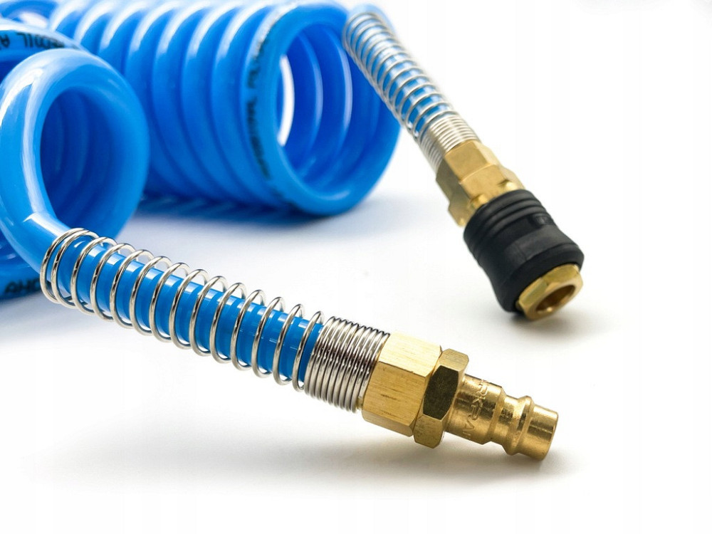 Шланг для компрессора 10 м спиральный полиуретановый 8x12мм (PROFI) AIRKRAFT AHC48-J Харьков - изображение 5