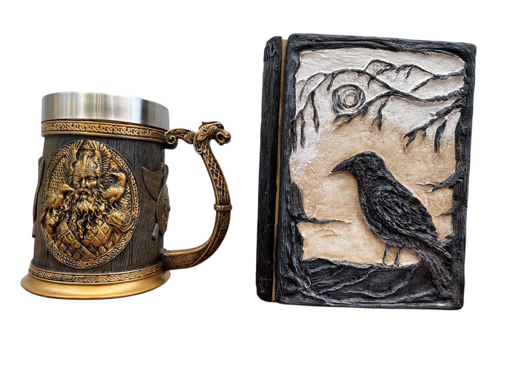 Подарочный набор Кружка 3D Скандинавские Боги и Блокнот 3D «Тень Ворона» Киев - изображение 1