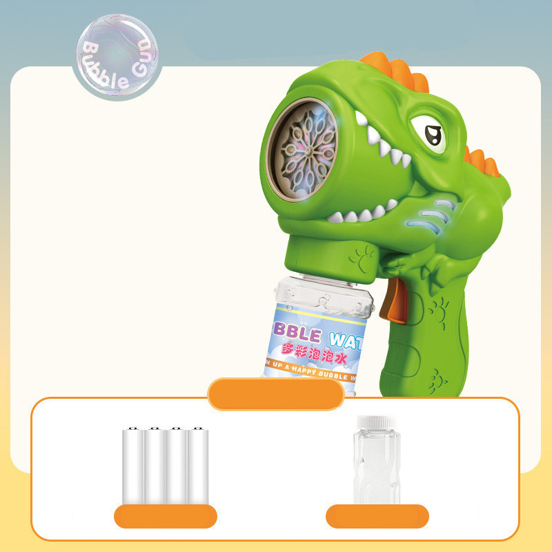 Пистолет с мыльными пузырями H007 Dinosaur + bottle 50ml Херсон - зображення 3