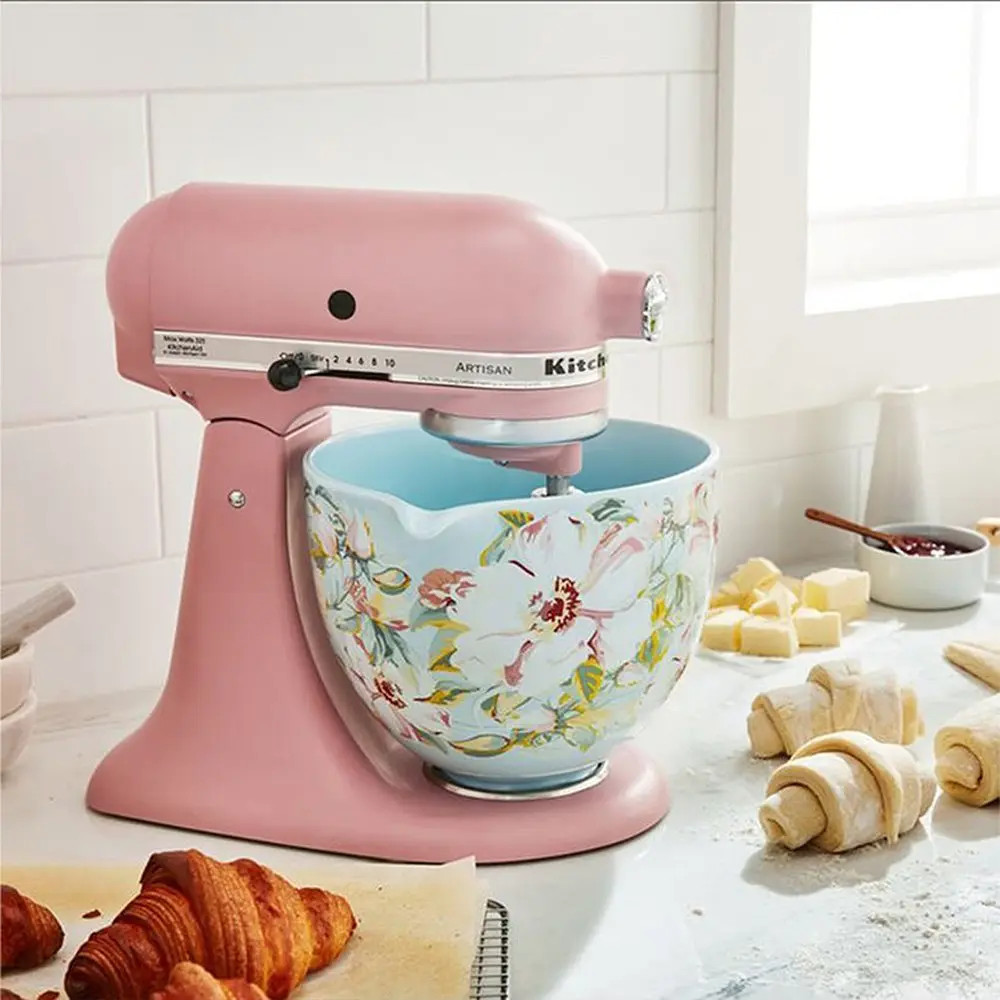 Чаша для миксера KitchenAid 5KSM2CB5PWG 4.7 л голубая с рисунком Киев - изображение 6