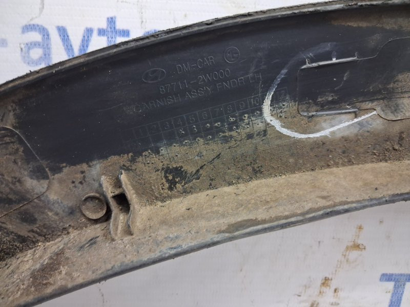 Накладка крыла Hyundai Santa fe DM 2.2 DIESEL D4HB 2012 перед. лев. (б/у) Київ - зображення 7