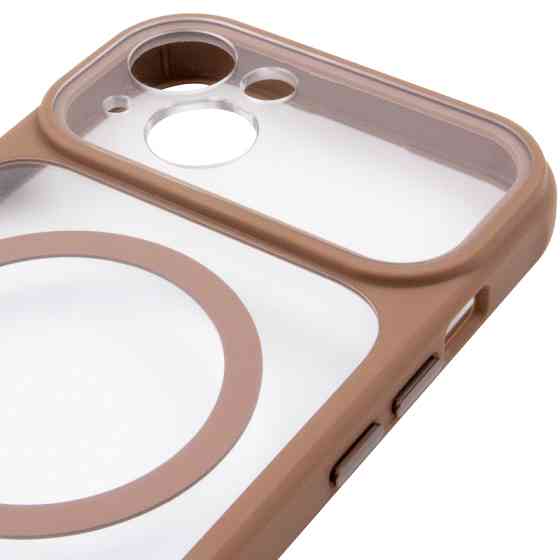 Чехол TPU+PC GETMAN Moon Clear with MagSafe для Apple iPhone 14 (6.1") Херсон