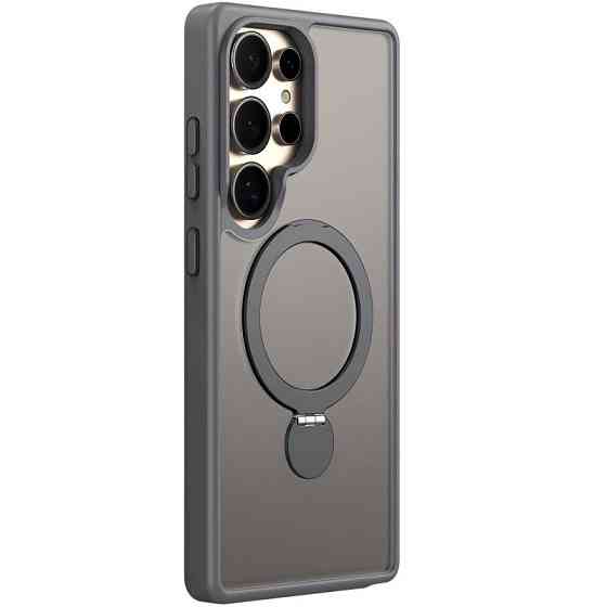 TPU+PC чехол MagSafe Colorful HQ Ring для Samsung Galaxy S25 Ultra Херсон