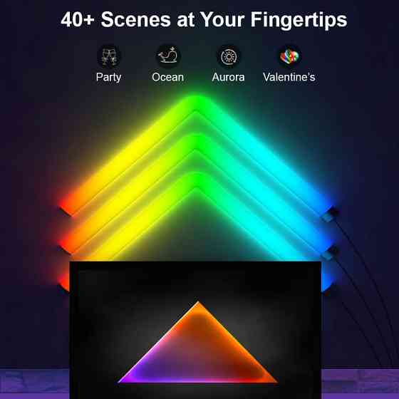 Настенный светильник Lines SAL-013B Bluetooth USB interface with app (8+4 pcs) Херсон