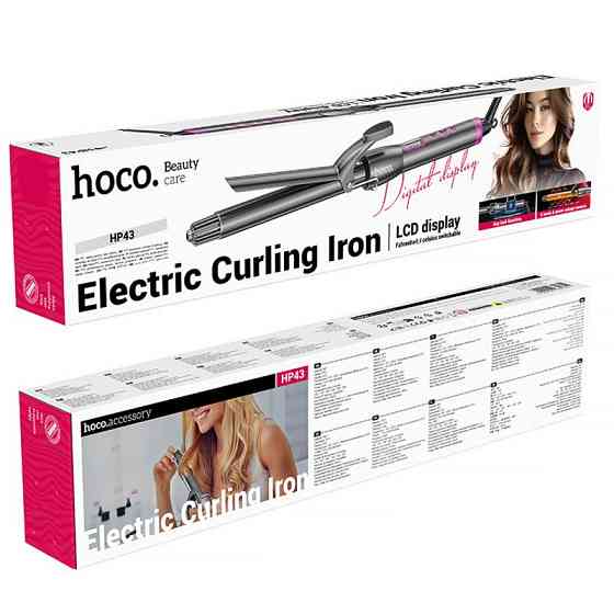Плойка для волос Hoco HP43 Electric manual curling iron with digital display Херсон