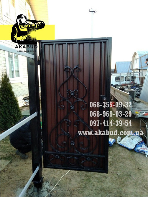 Ворота розпашні, відкатні ворота, автонавіс, паркани, ангари Кривий Ріг - зображення 3