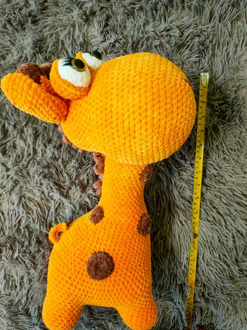 Жирафа велика 46см іграшка м'яка в'язана плюшева ручна робота Нововолинськ - зображення 2