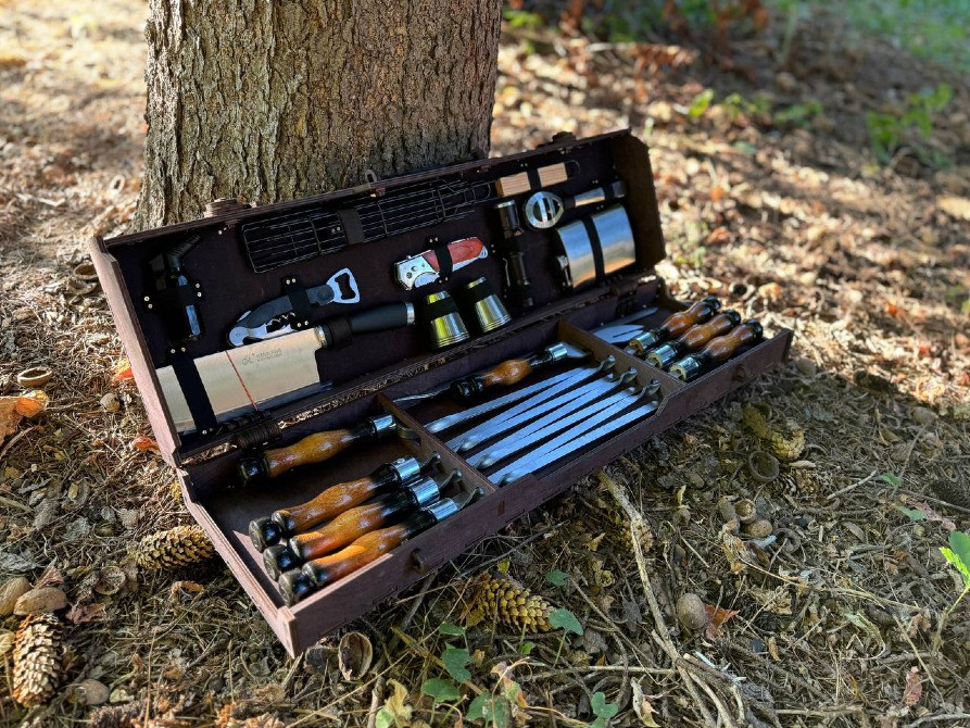 Подарунковий набір.Набір Шампурів у Дерев'яному Кейсі. Полтава Полтава - зображення 5