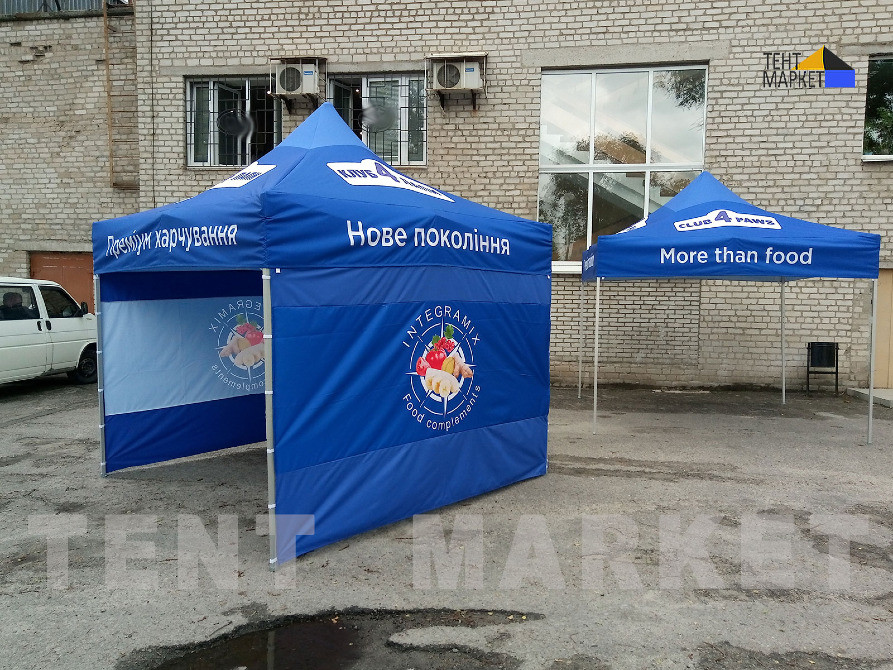 Виготовлення 3х3 шатри рекламні, промо-палатки, намети брендовані з логотипами, тенти з друком Запорожье - изображение 4