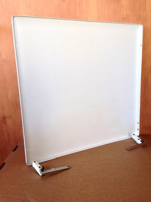 Верхня кришка для газової плити Beko FG5521 металева біла з кріпленням Киев - изображение 2