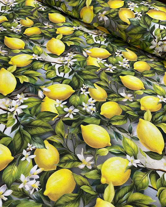 Скатерть водооталкивающая 120х170см Лимон прямоугольная Одеса - зображення 1