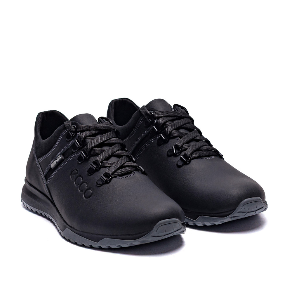 Мужские кожаные кроссовки Е-series Black Киев - изображение 3