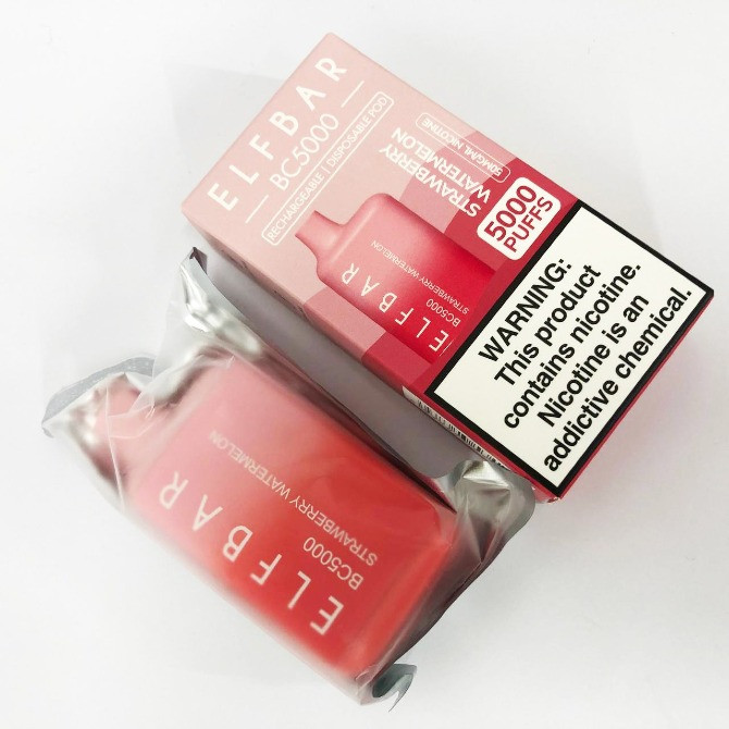 Електрона сигарета ELF BAR BC 5000 тяг (Полуниця-Кавун) 5% Киев - изображение 4