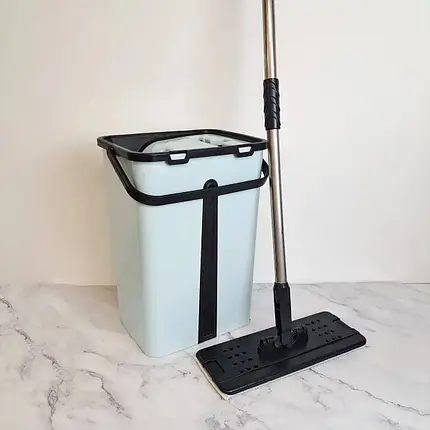Ведро Zambak Plastik 300 12 л + швабра Maxi Flat Mop Київ - зображення 1