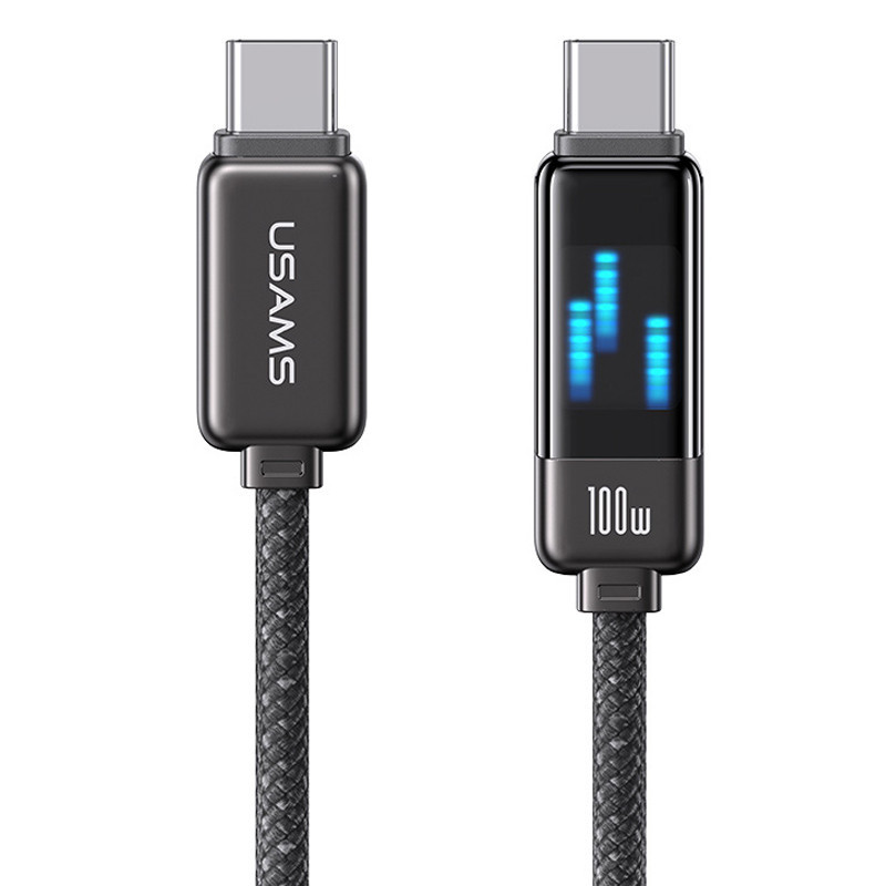 Дата кабель Usams US-SJ744 Meteor Ser. Type-C to Type-C 100W (1.2m) Херсон - зображення 1