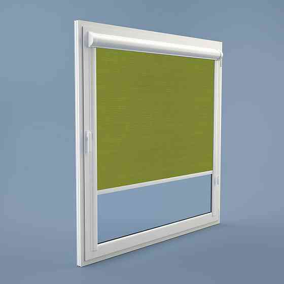 Рулонна штора Rolets Льон 2-7383-725 72.5x170 см закритого типу Оливкова Київ