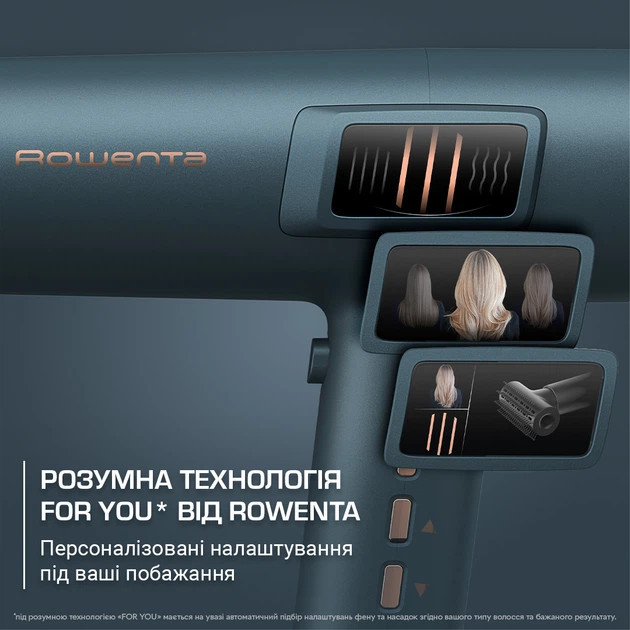 Фен Rowenta Maesteria FOR YOU Ultimate Experience HY9430E0 1800 Вт синий Київ - зображення 2