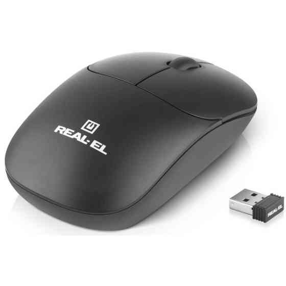 Мишка REAL-EL RM-311 Wireless Black (EL123200041) Харьков