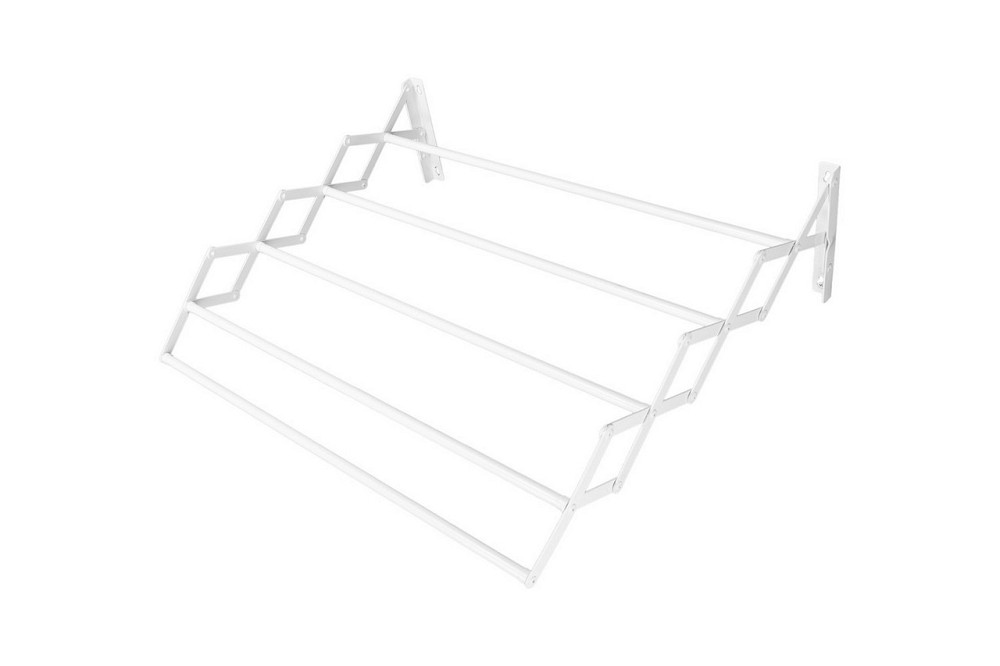 Сушилка для белья ГОСПОДАР настенная гармониковая 500 мм 5-секционная 2.5 м белая 92-1755 Харьков - изображение 1