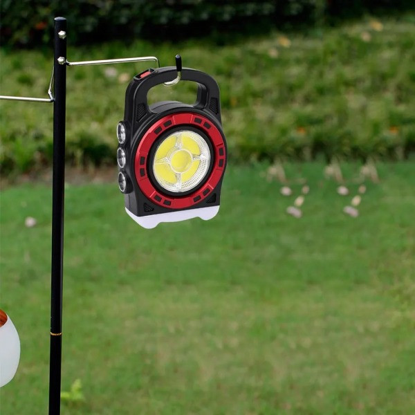 Переносний ліхтар прожектор 66 із сонячною панеллю та функцією Power Bank, ручний проже Львов - изображение 4