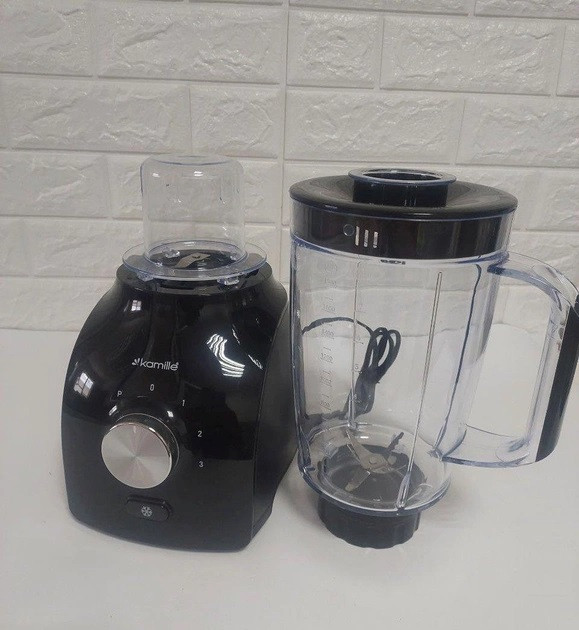 Блендер стационарный Kamille KM-6759 600 Вт черный Київ - зображення 2