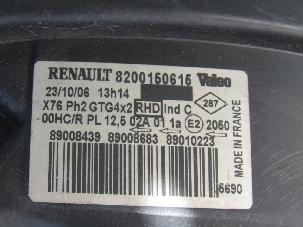 Фара левая Renault Kangoo 2003-2007 Ковель - изображение 2