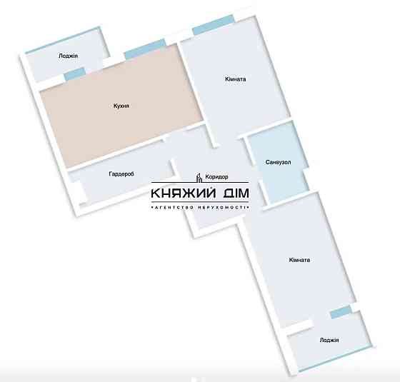 Продаж 2–х кімнатної великої квартири ЖК Лебединий, м. Харківська Киев