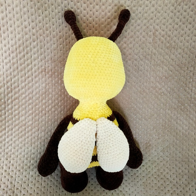 Бджола іграшка в'язана дитяча ручная работа подарунок сувенір hand made Нововолинськ - зображення 3