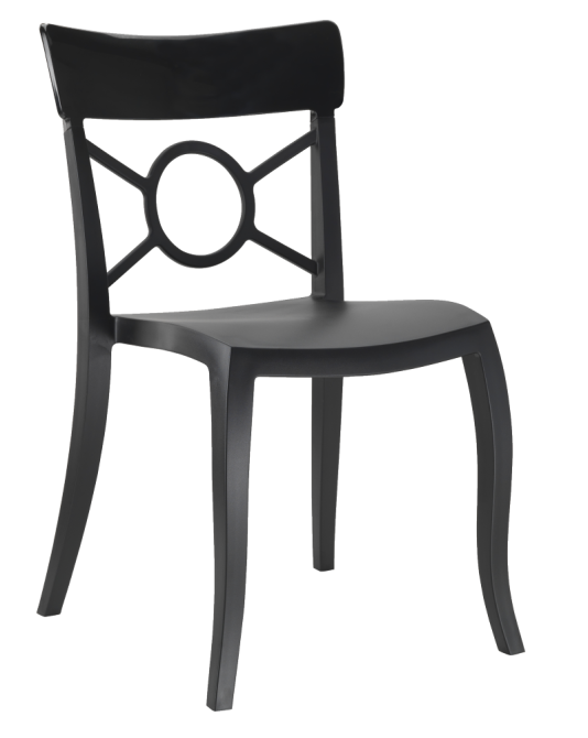 Стул Papatya Opera-S сиденье черное, верх черный Киев - изображение 1