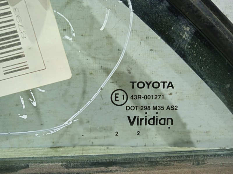 Стекло двери задней левой (форточка) Toyota Camry 2006-2011 6812433060 (Арт. 1400) Киев - изображение 2