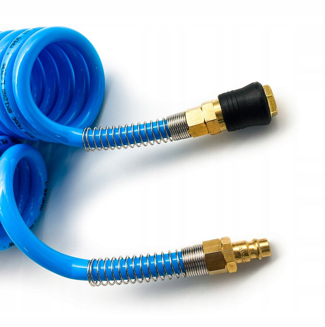 Шланг для компрессора 10 м спиральный полиуретановый 8x12мм (PROFI) AIRKRAFT AHC48-J Харьков - изображение 7