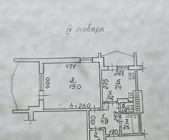 1-кімнатна квартира Бувалкіна (Бочарова), 38 (№ 213-259-219) Одеса - зображення 2