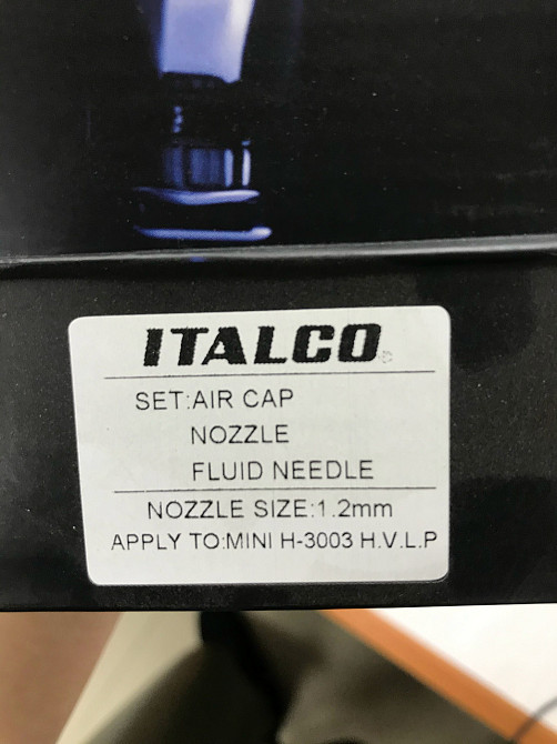 Сопло сменное для краскопульта H-3003-MINI 1,2мм ITALCO NS-H-3003-MINI-1.2 Харків - зображення 2