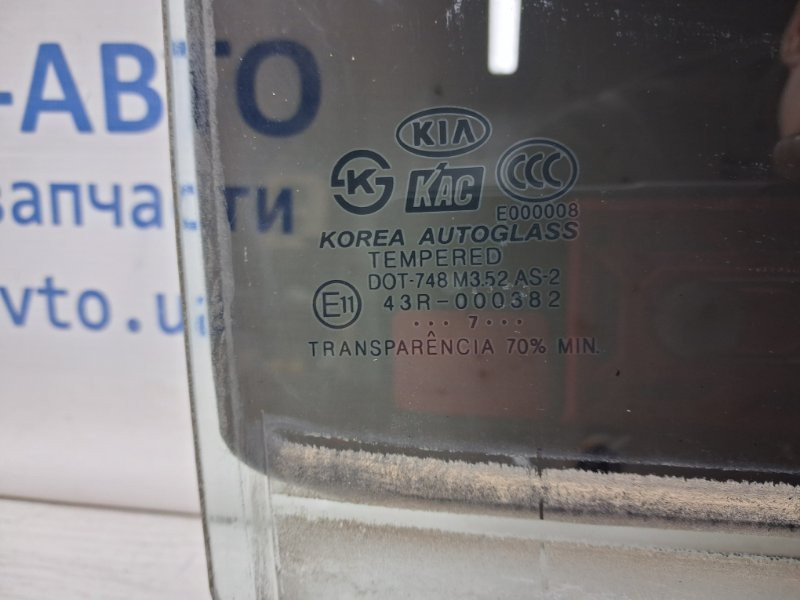 Стекло двери заднее правое Kia Sorento BL 2.5 DIESEL D4CB 2002 (б/у) Київ - зображення 3