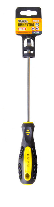 Отвёртка шлицевая MASTERTOOL SL6х150 мм ручка с TPR покрытием 48-5615 Харків - зображення 2