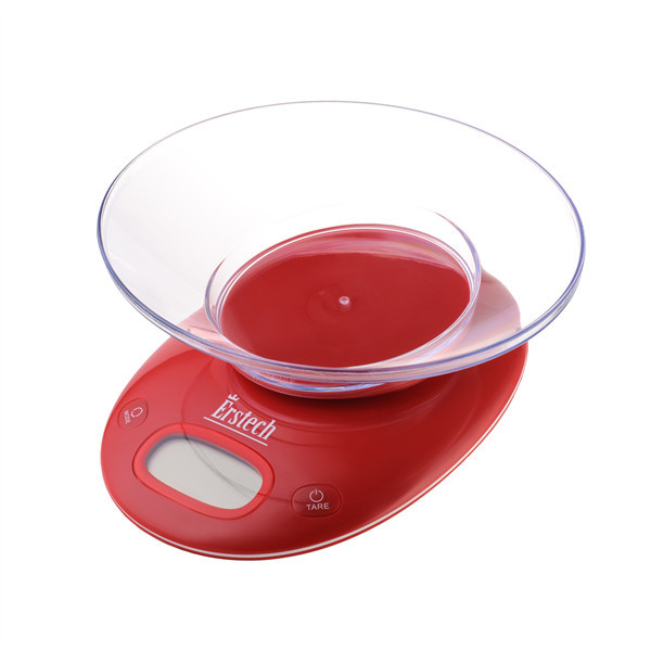 Весы кухонные ErsteСh EKS-5181-Red 5 кг Киев - изображение 1