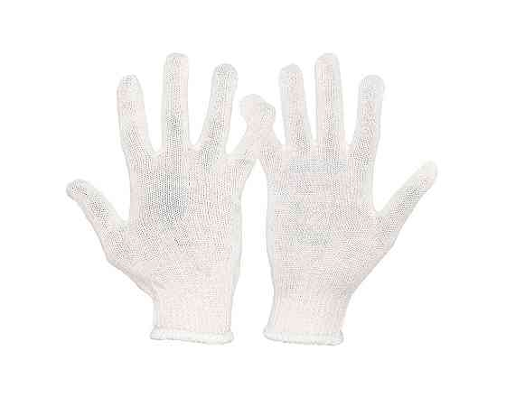 Перчатки трикотажные MASTERTOOL УНИВЕРСАЛ 70% хлопок/30% полиэстер 10 кл 2 нити 32 гр белые 83-0305 Харків