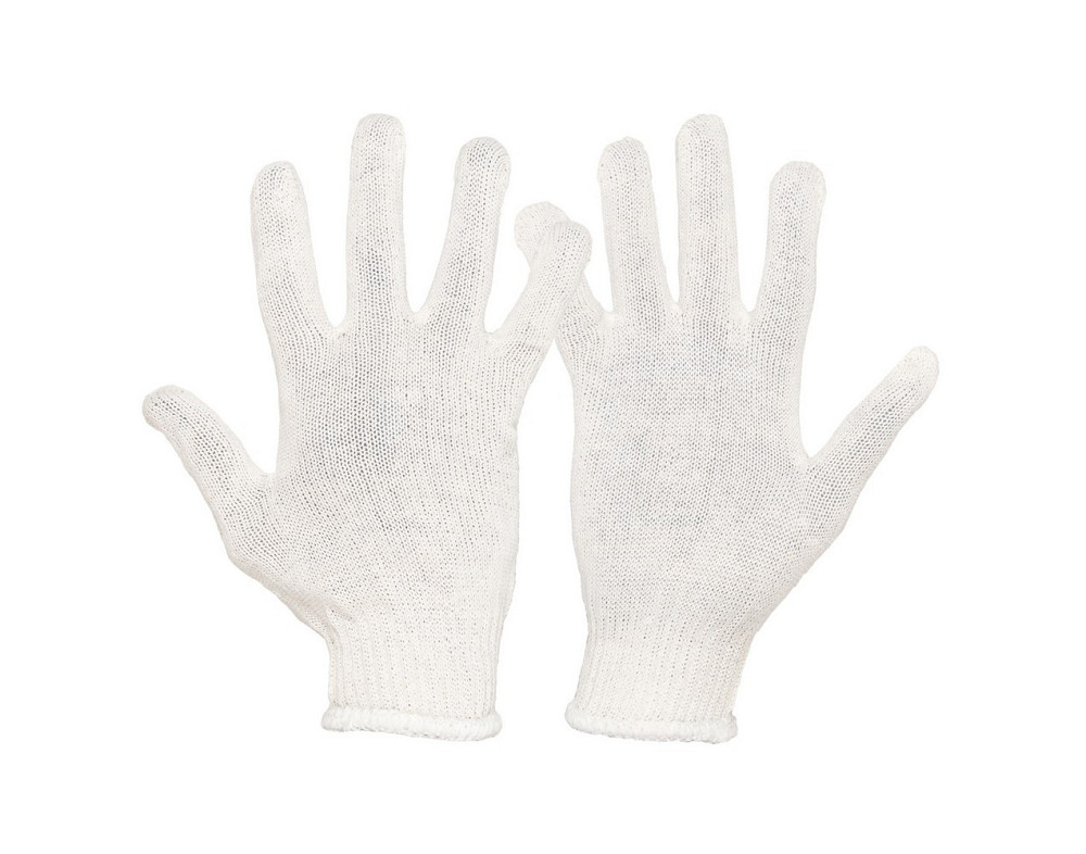 Перчатки трикотажные MASTERTOOL УНИВЕРСАЛ 70% хлопок/30% полиэстер 10 кл 2 нити 32 гр белые 83-0305 Харків - зображення 1