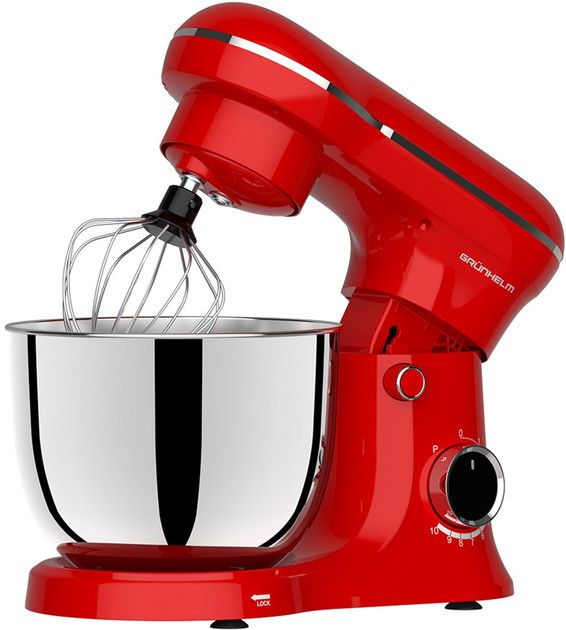 Кухонная машина Grunhelm GKM0015R 1500 Вт красная Київ - зображення 1