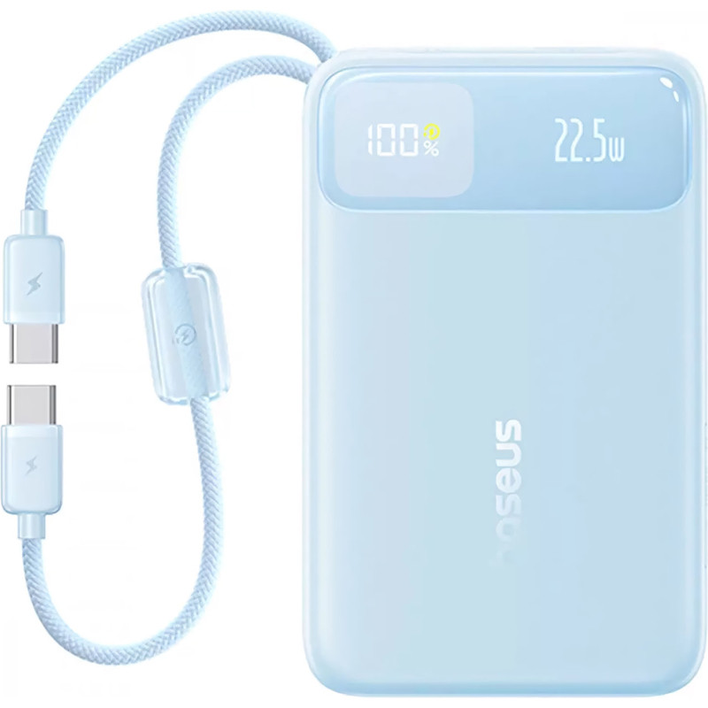 Портативное ЗУ Power Bank Baseus EnerFill FC11 PD22.5W with cable 10000 mAh (2USB-C) (E0027R) Херсон - изображение 2