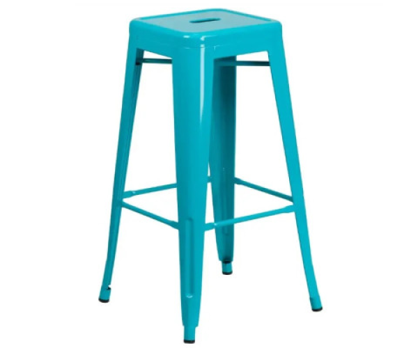 Стілець Толікс барний високий блакитний Дніпро - зображення 1