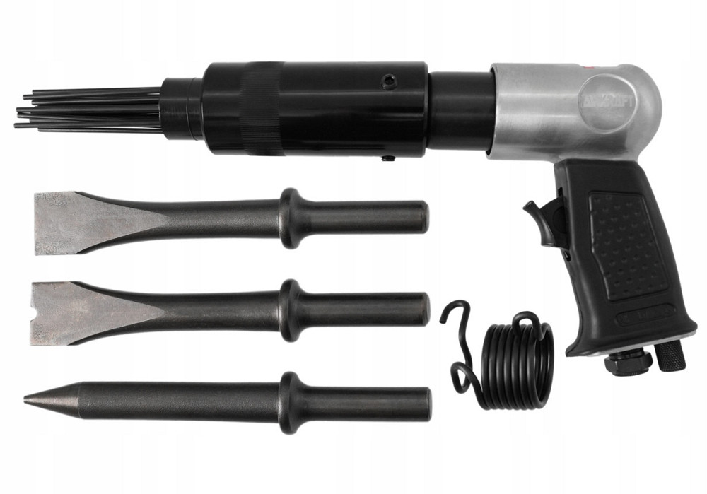 Пневмомолоток 2 в 1 с набором зубил и игольчатой насадкой AIRKRAFT AT-8039DA Харків - зображення 2