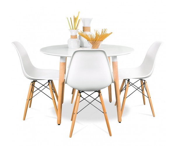 Стіл Стефанія круглий білий д. 80 см Дніпро - зображення 2