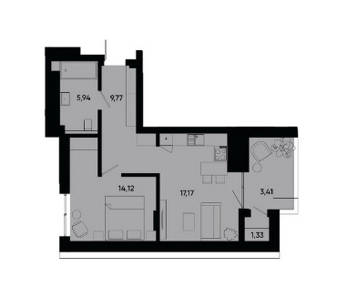 Продажа 1 комнатная ЖК Holosko Resident Дніпро - зображення 5